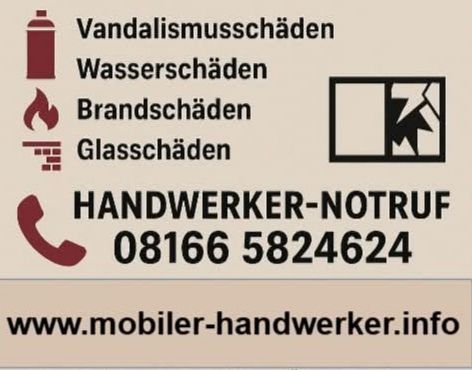 Wasserschaden? Brandschaden? Einbruch oder Vandalismus?