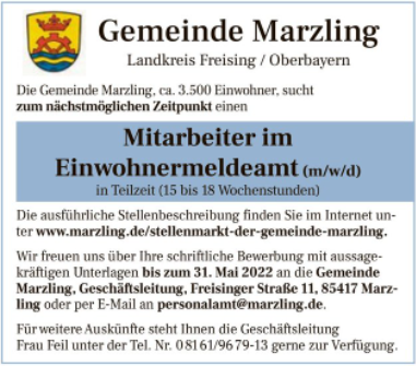 <a href="https://www.marzling.de/stellenmarkt-der-gemeinde-marzling" target="_blank">mehr Informationen...</a>