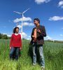 „Windrad2“: Marita Hanold von der Agenda-21-Gruppe „Energie und Klima“ und Werner Hillebrand-Hansen (Vorstand BEG). Copyright Foto: Rainer Teschner.